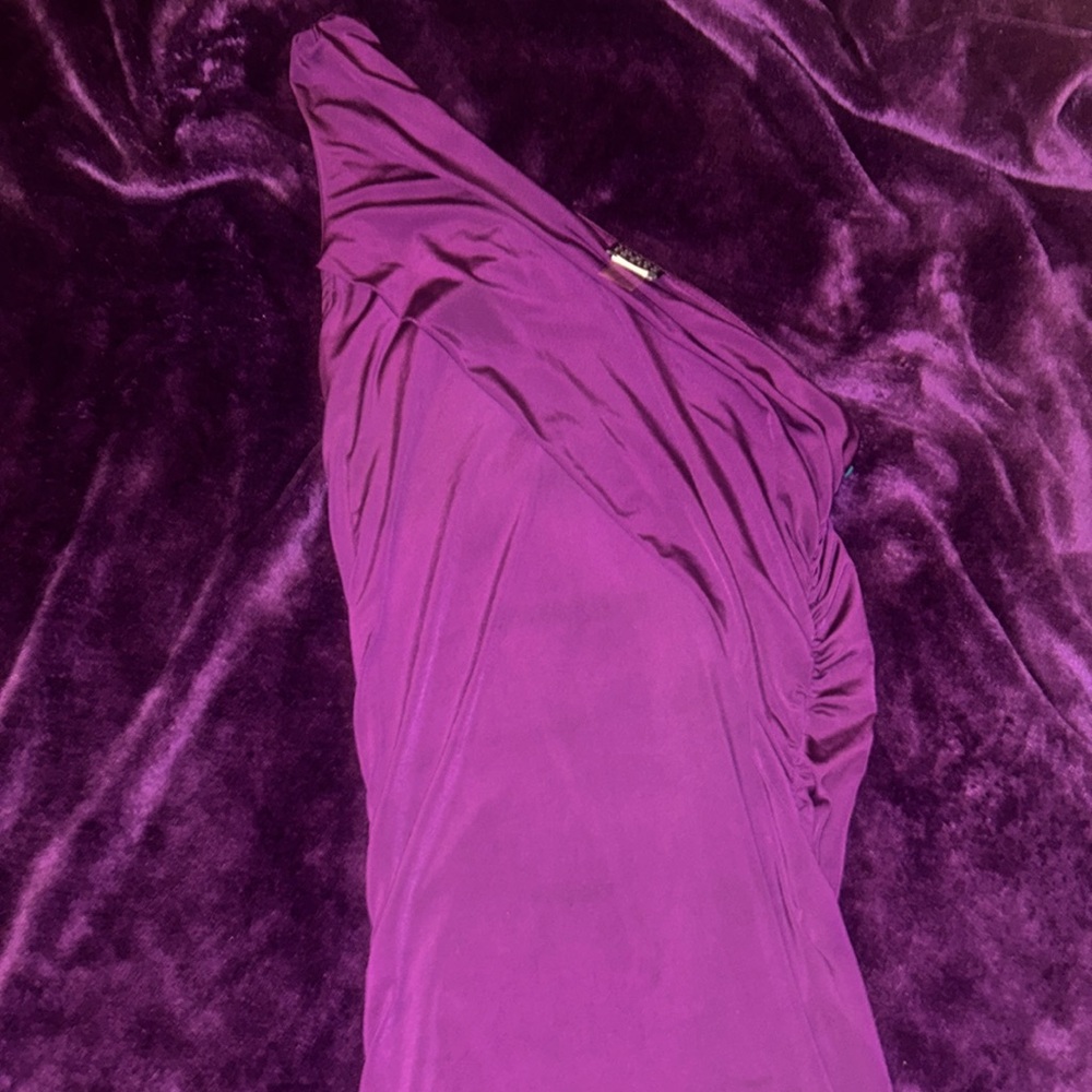 Purple one strap dress